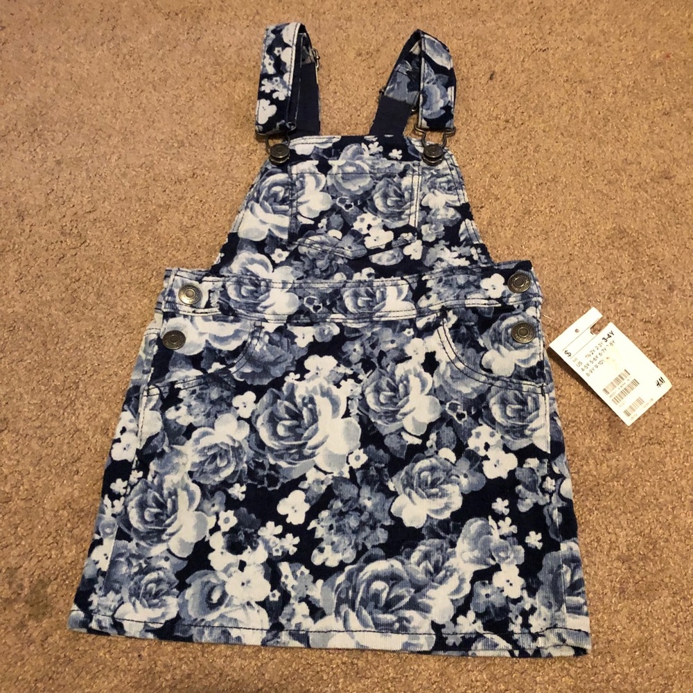 New Girls Floral Jumper Dress